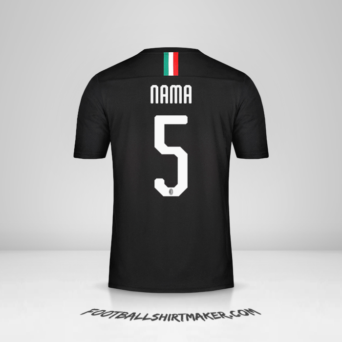 Jersey AC Milan 2019/20 Ketiga -  nama - 5