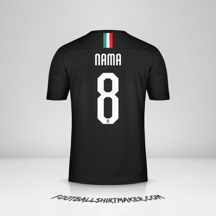 Jersey AC Milan 2019/20 Ketiga -  nama - 8