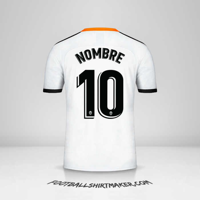 Jersey Valencia CF 2019/20 -  nombre - 10