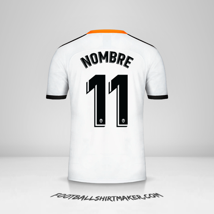 Jersey Valencia CF 2019/20 -  nombre - 11