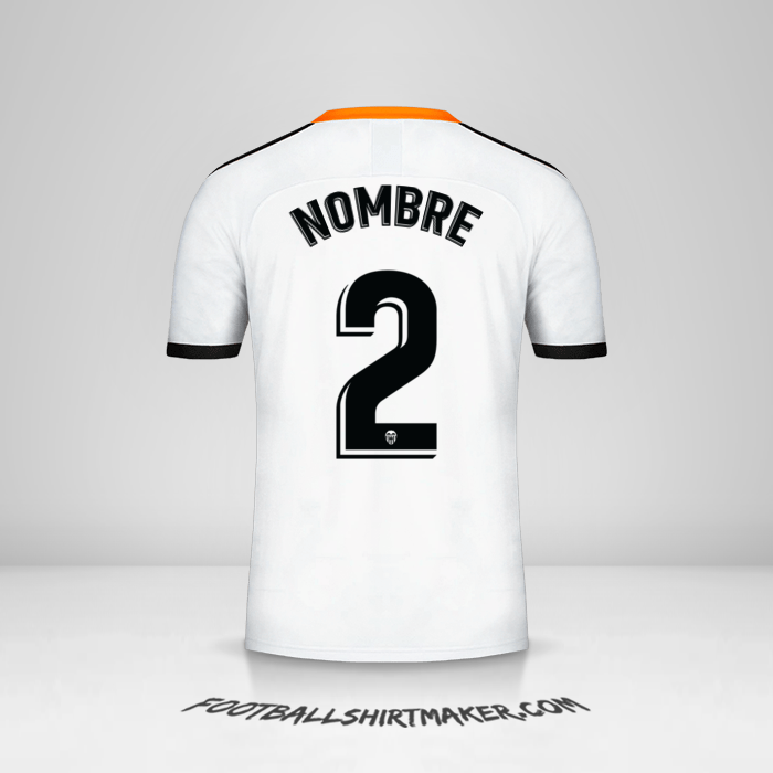 Jersey Valencia CF 2019/20 -  nombre - 2