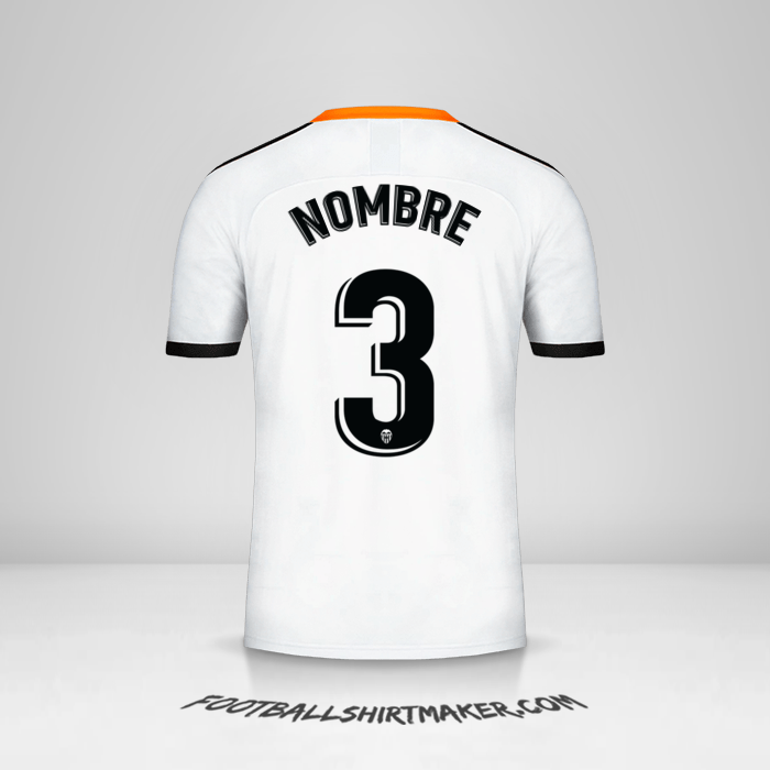 Jersey Valencia CF 2019/20 -  nombre - 3