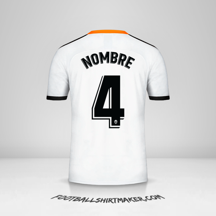 Jersey Valencia CF 2019/20 -  nombre - 4