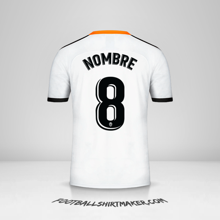 Jersey Valencia CF 2019/20 -  nombre - 8