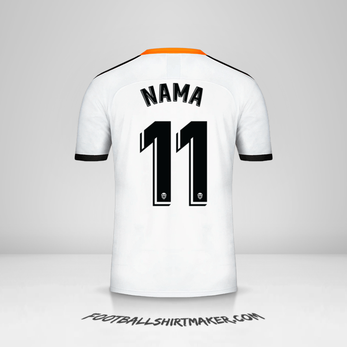 Jersey Valencia CF 2019/20 -  nama - 11