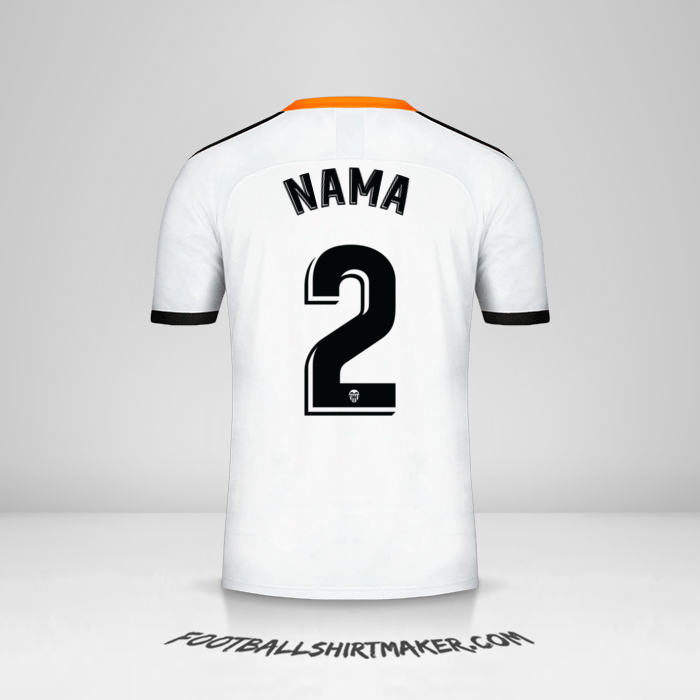 Jersey Valencia CF 2019/20 -  nama - 2