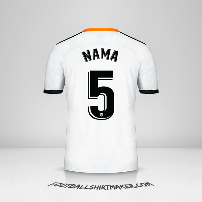 Jersey Valencia CF 2019/20 -  nama - 5