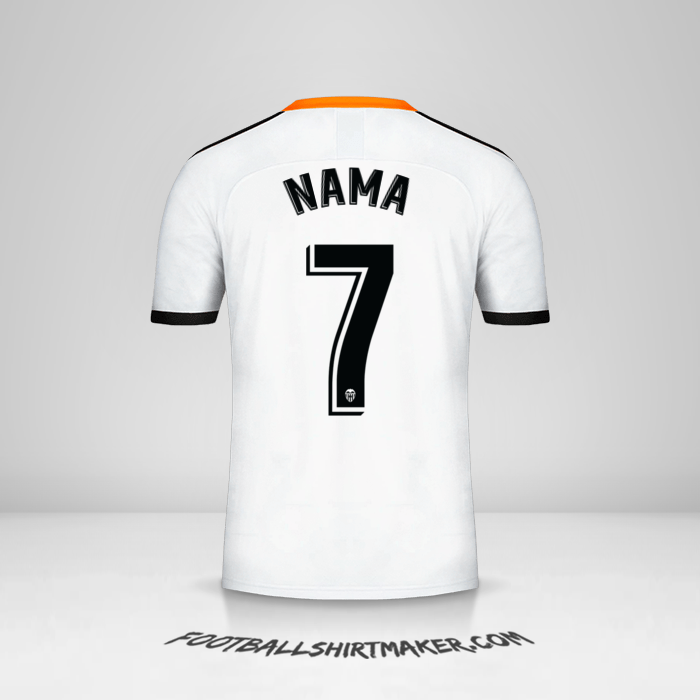 Jersey Valencia CF 2019/20 -  nama - 7