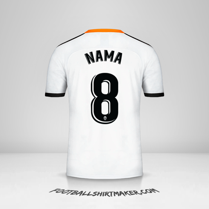 Jersey Valencia CF 2019/20 -  nama - 8