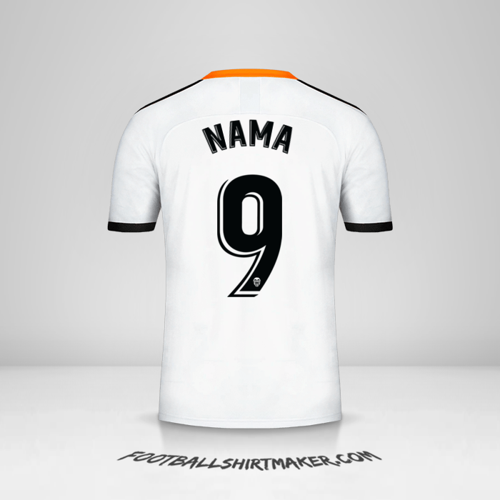 Jersey Valencia CF 2019/20 -  nama - 9