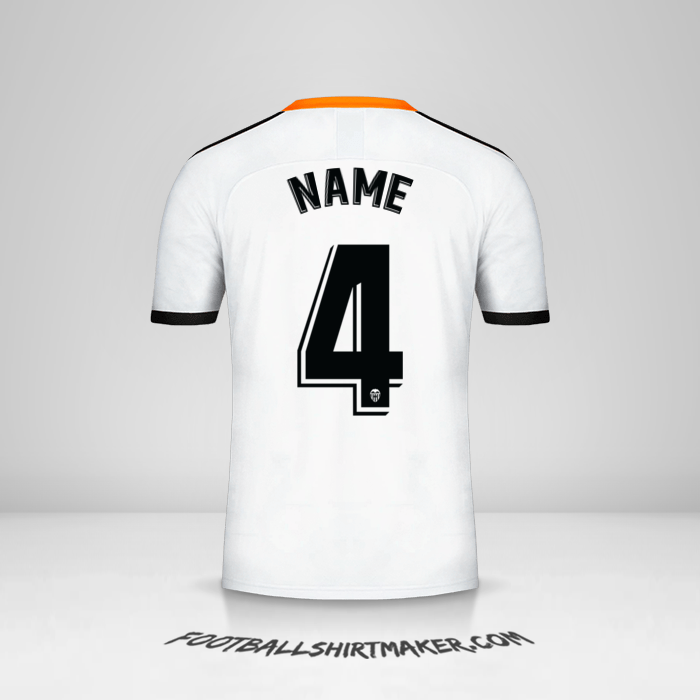 Shirt Valencia CF 2019/20 -  name - 4