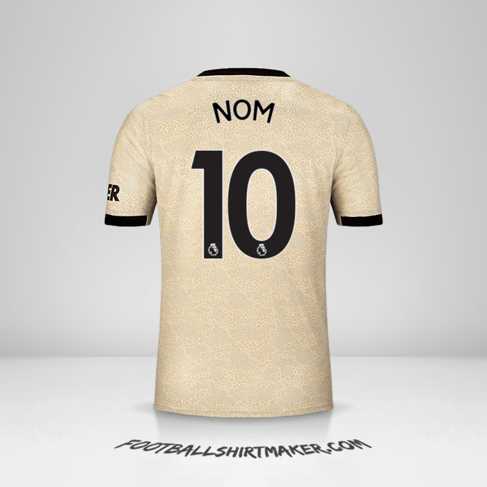 Maillot Manchester United 2019/20 Extérieur -  nom - 10