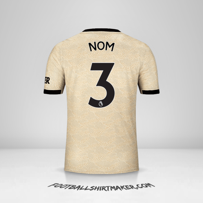 Maillot Manchester United 2019/20 Extérieur -  nom - 3