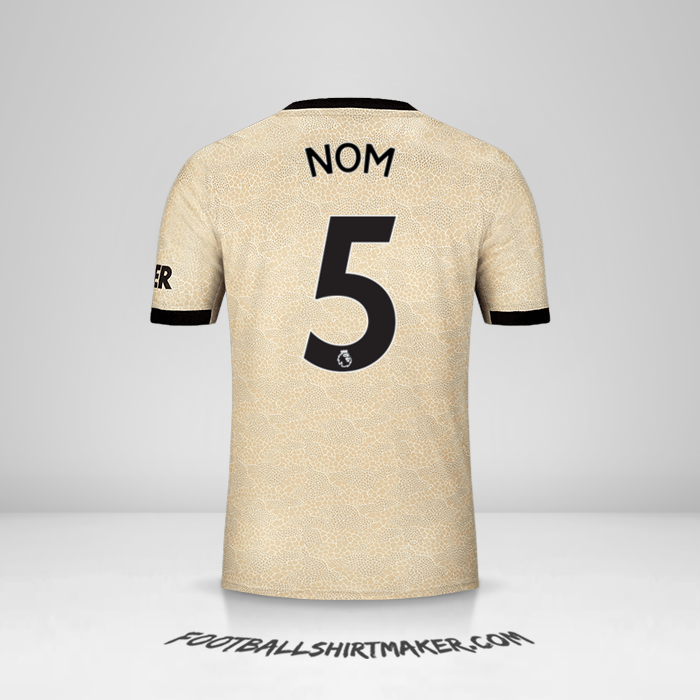 Maillot Manchester United 2019/20 Extérieur -  nom - 5