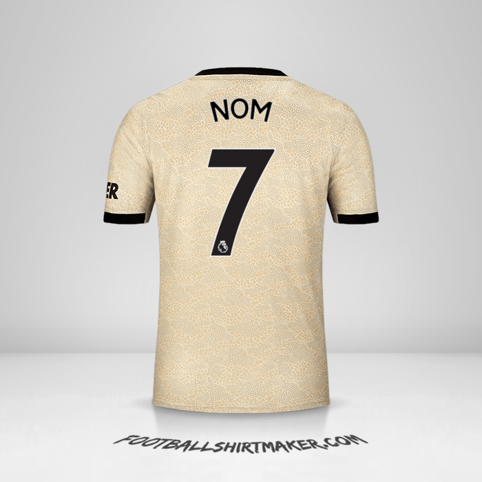 Maillot Manchester United 2019/20 Extérieur -  nom - 7