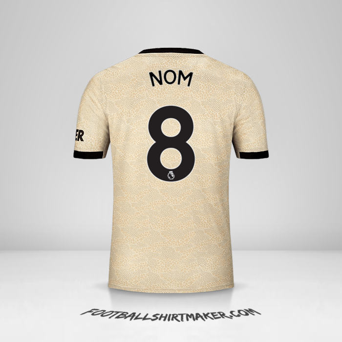 Maillot Manchester United 2019/20 Extérieur -  nom - 8