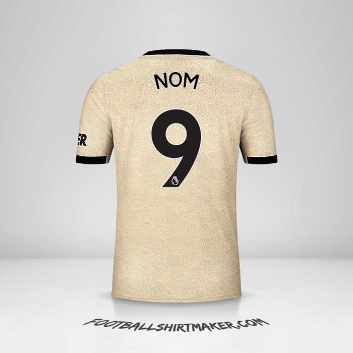 Maillot Manchester United 2019/20 Extérieur -  nom - 9