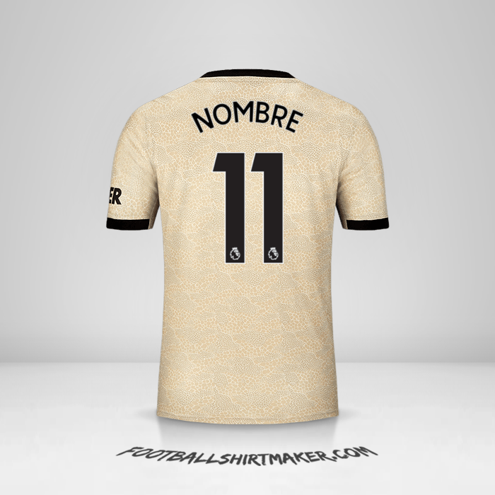 Camiseta Manchester United 2019/20 Visita -  nombre - 11