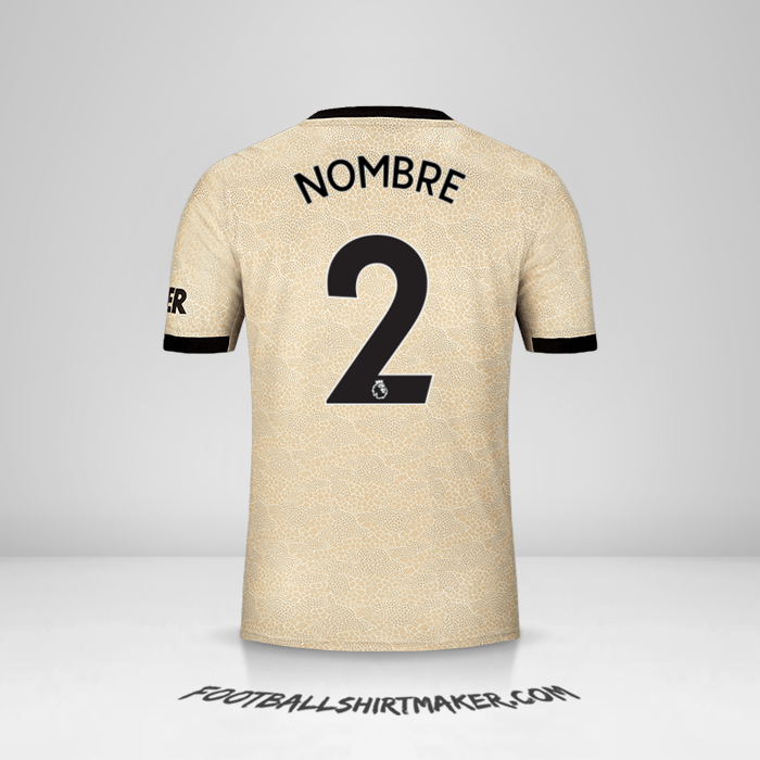Jersey Manchester United 2019/20 Visita -  nombre - 2