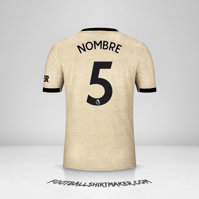 Jersey Manchester United 2019/20 Visita -  nombre - 5