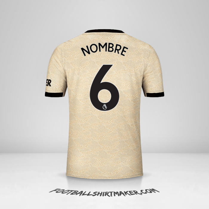 Jersey Manchester United 2019/20 Visita -  nombre - 6