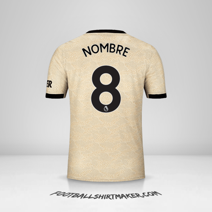 Camiseta Manchester United 2019/20 Visita -  nombre - 8