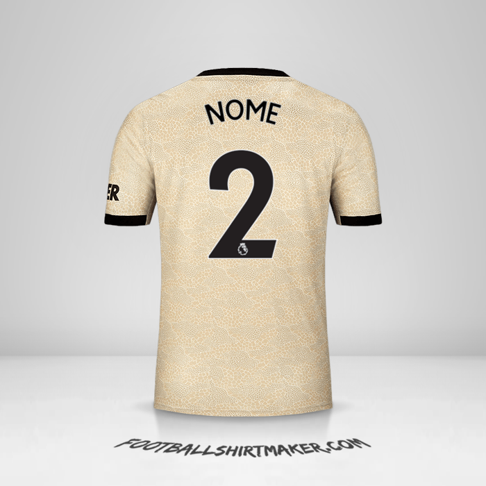 Maglia Manchester United 2019/20 Seconda -  nome - 2