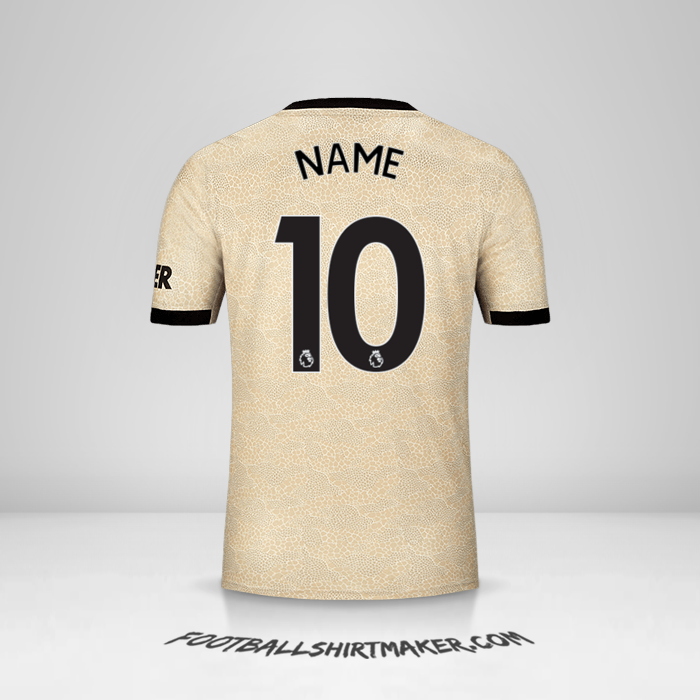 Jersey Manchester United 2019/20 Away -  name - 10