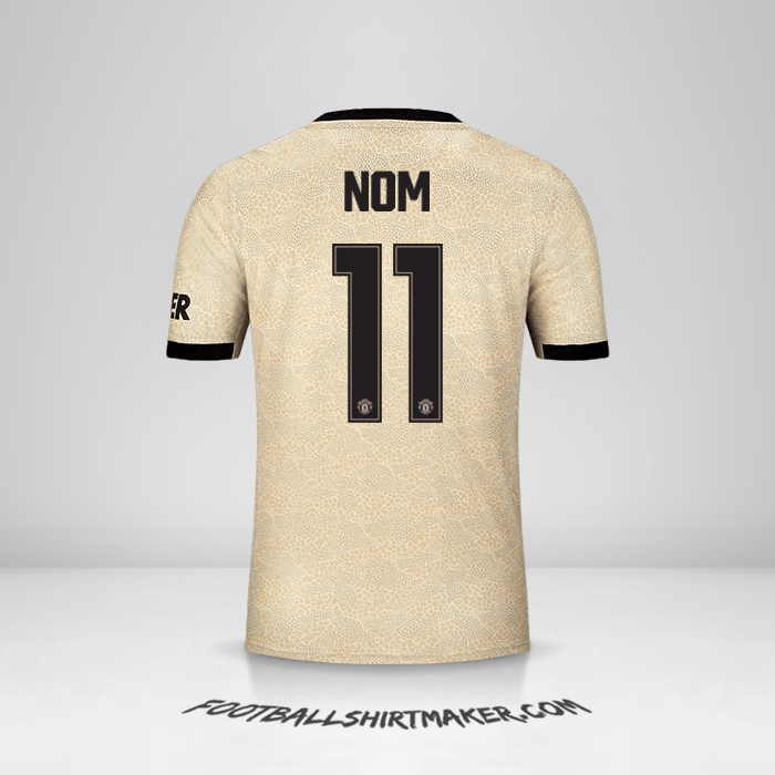 Maillot Manchester United Cup 2019/20 Extérieur -  nom - 11