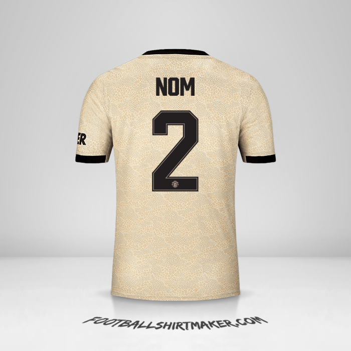 Maillot Manchester United Cup 2019/20 Extérieur -  nom - 2