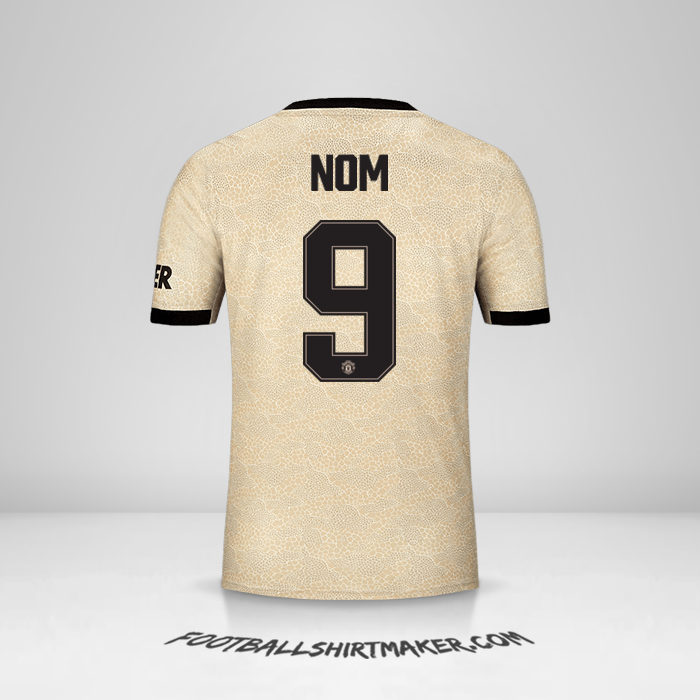 Maillot Manchester United Cup 2019/20 Extérieur -  nom - 9