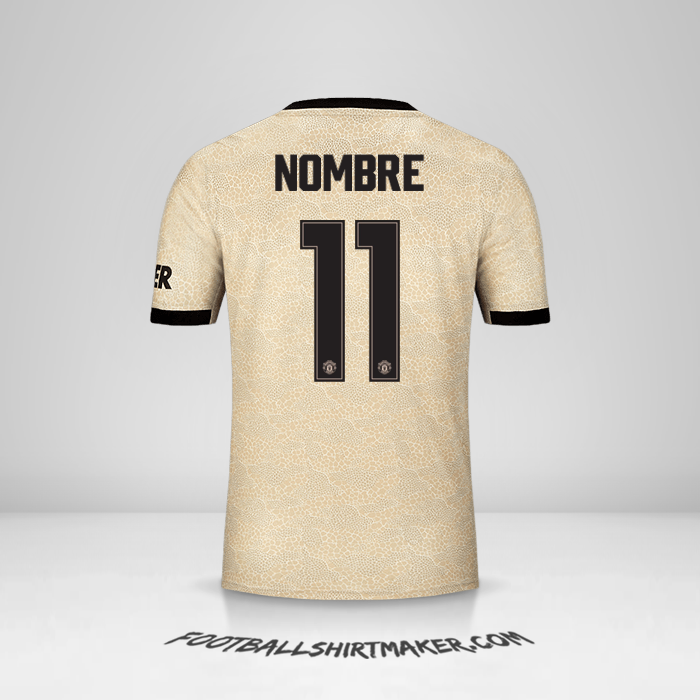 Jersey Manchester United Cup 2019/20 Visita -  nombre - 11