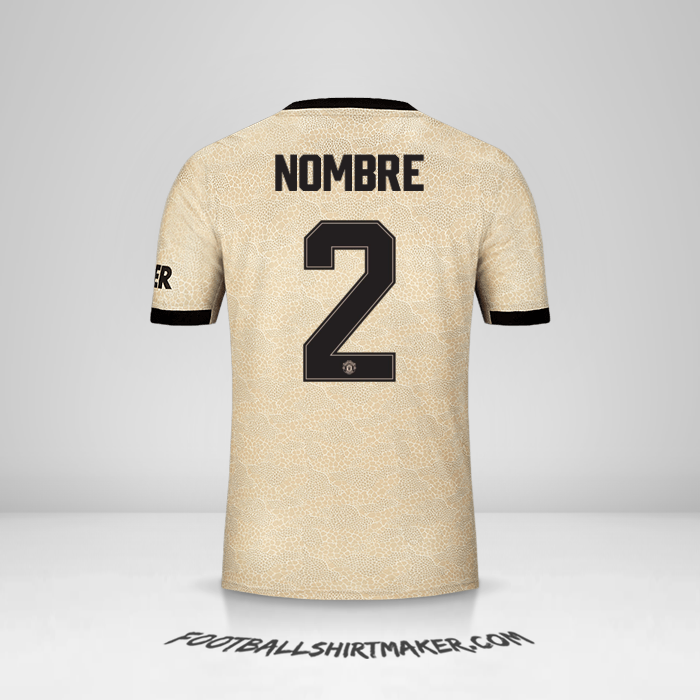 Camiseta Manchester United Cup 2019/20 Visita -  nombre - 2