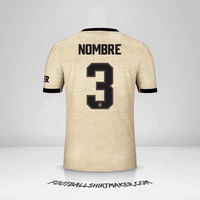 Jersey Manchester United Cup 2019/20 Visita -  nombre - 3