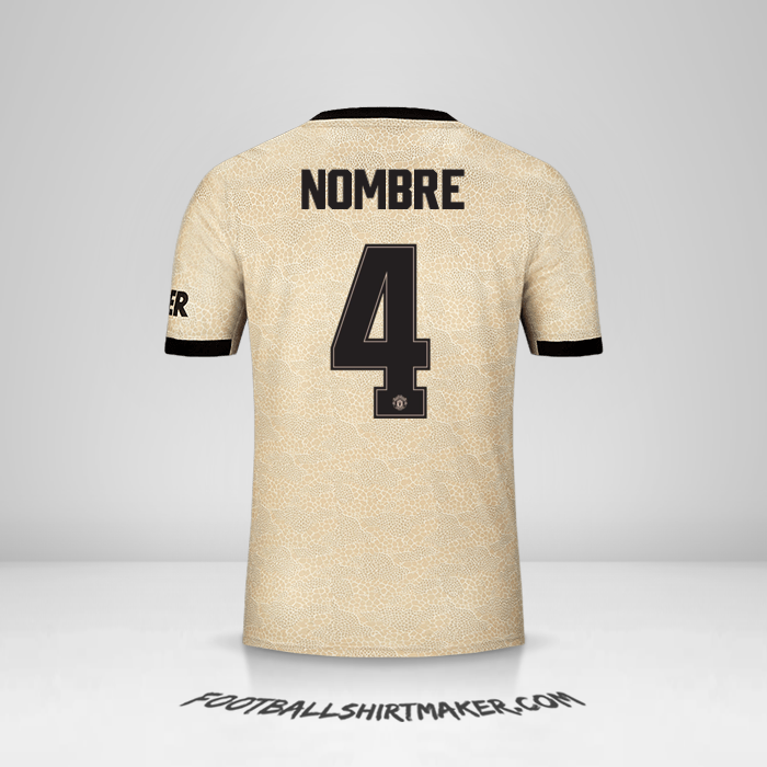 Jersey Manchester United Cup 2019/20 Visita -  nombre - 4