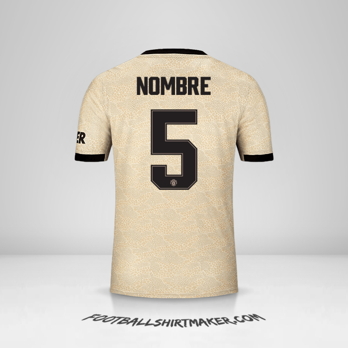 Jersey Manchester United Cup 2019/20 Visita -  nombre - 5