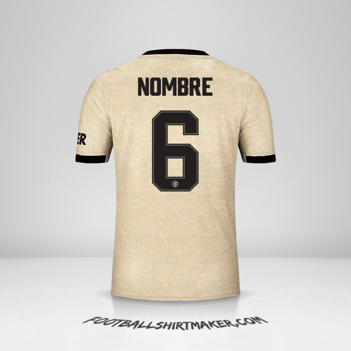Camiseta Manchester United Cup 2019/20 Visita -  nombre - 6