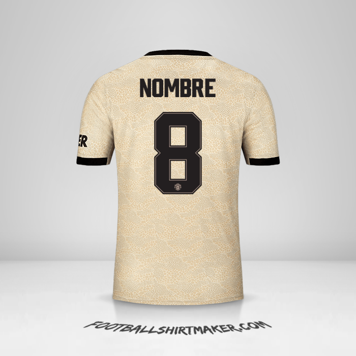 Jersey Manchester United Cup 2019/20 Visita -  nombre - 8