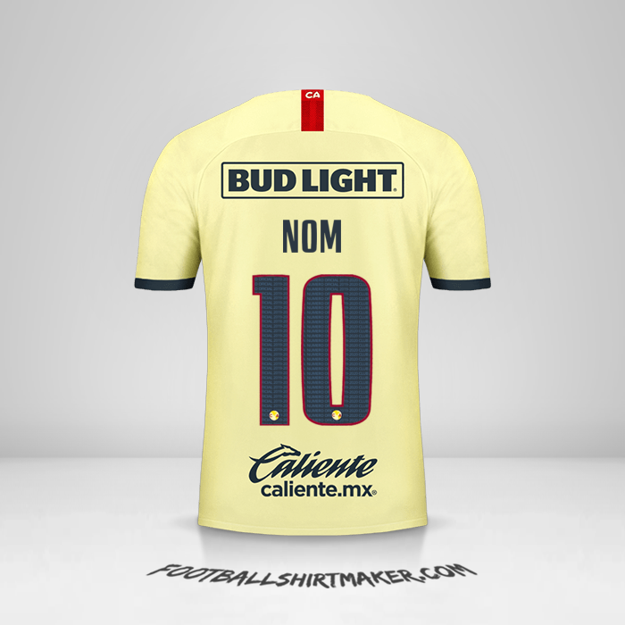 Maillot Club America 2019/20 -  nom - 10