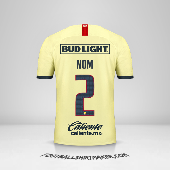Maillot Club America 2019/20 -  nom - 2