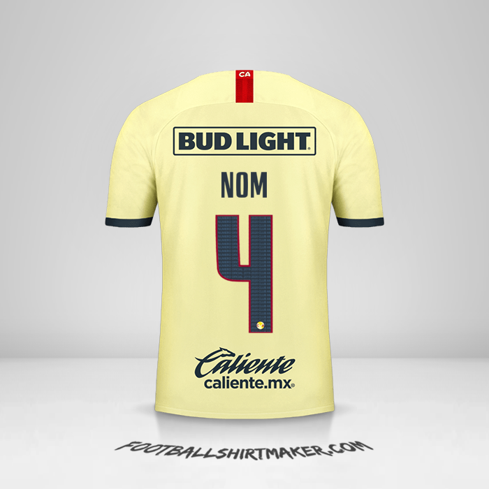 Maillot Club America 2019/20 -  nom - 4