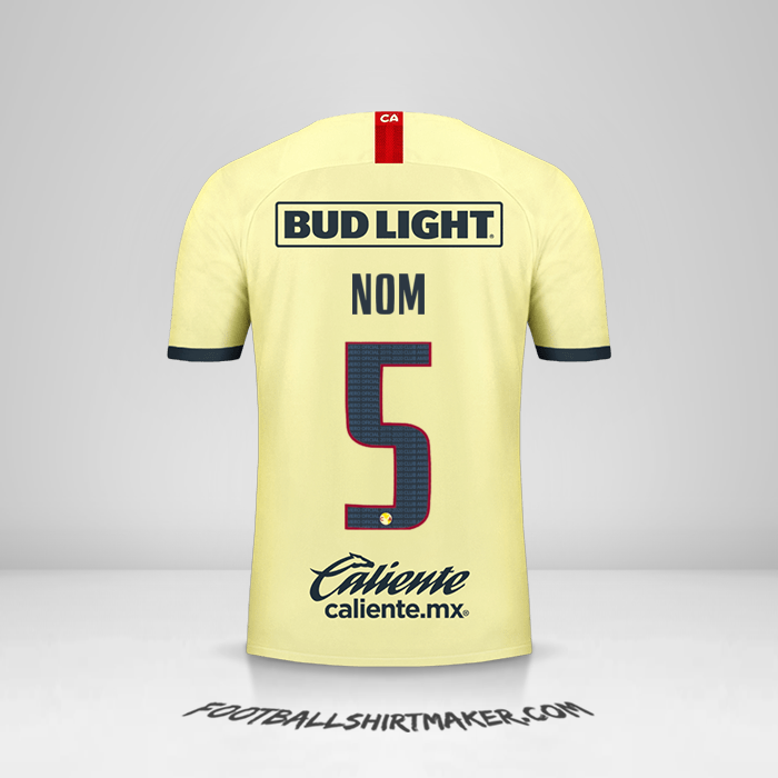 Maillot Club America 2019/20 -  nom - 5