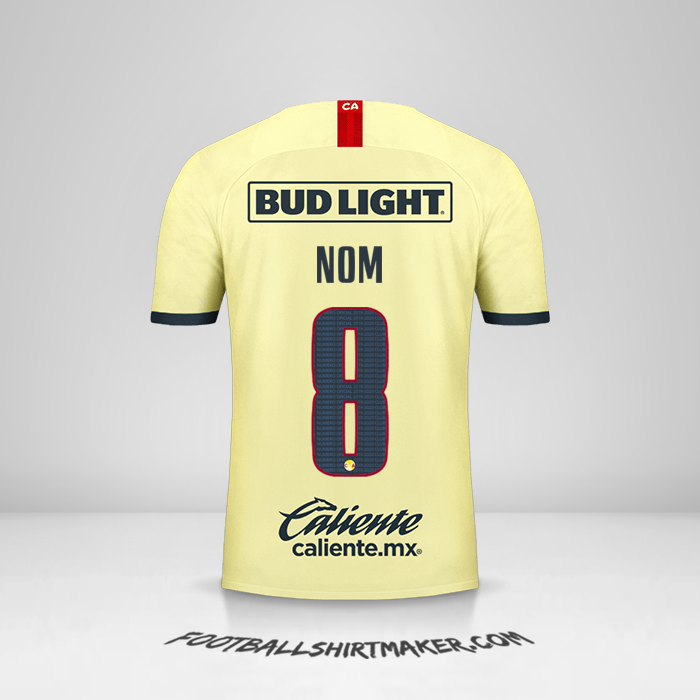 Maillot Club America 2019/20 -  nom - 8