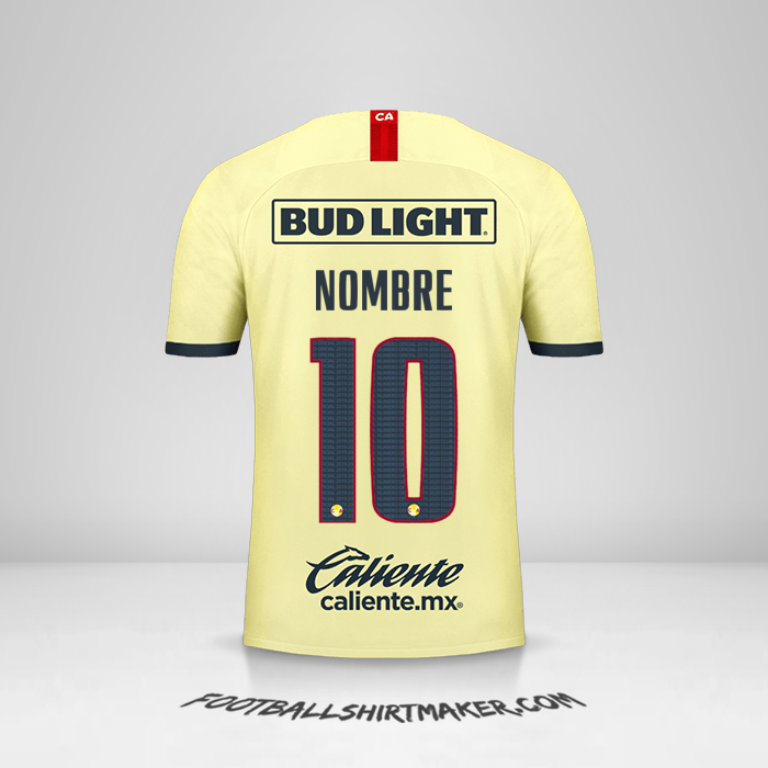 Jersey Club America 2019/20 -  nombre - 10