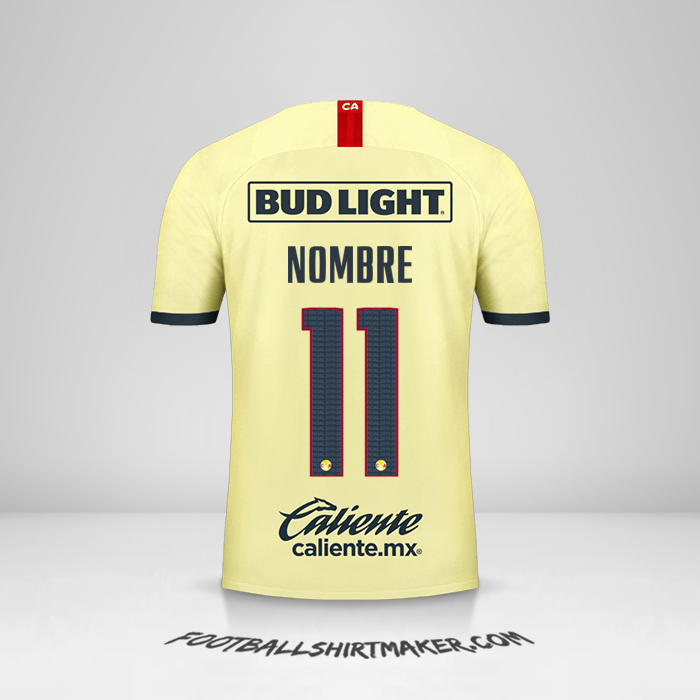 Jersey Club America 2019/20 -  nombre - 11