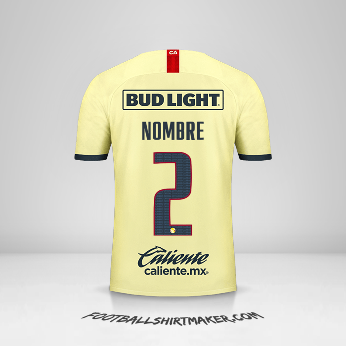 Jersey Club America 2019/20 -  nombre - 2
