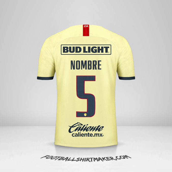 Camiseta Club America 2019/20 -  nombre - 5