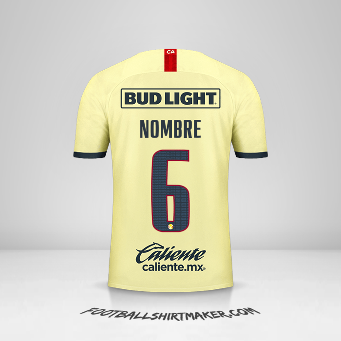 Jersey Club America 2019/20 -  nombre - 6