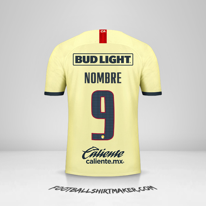 Jersey Club America 2019/20 -  nombre - 9
