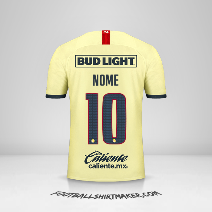 Camisa Club America 2019/20 -  nome - 10